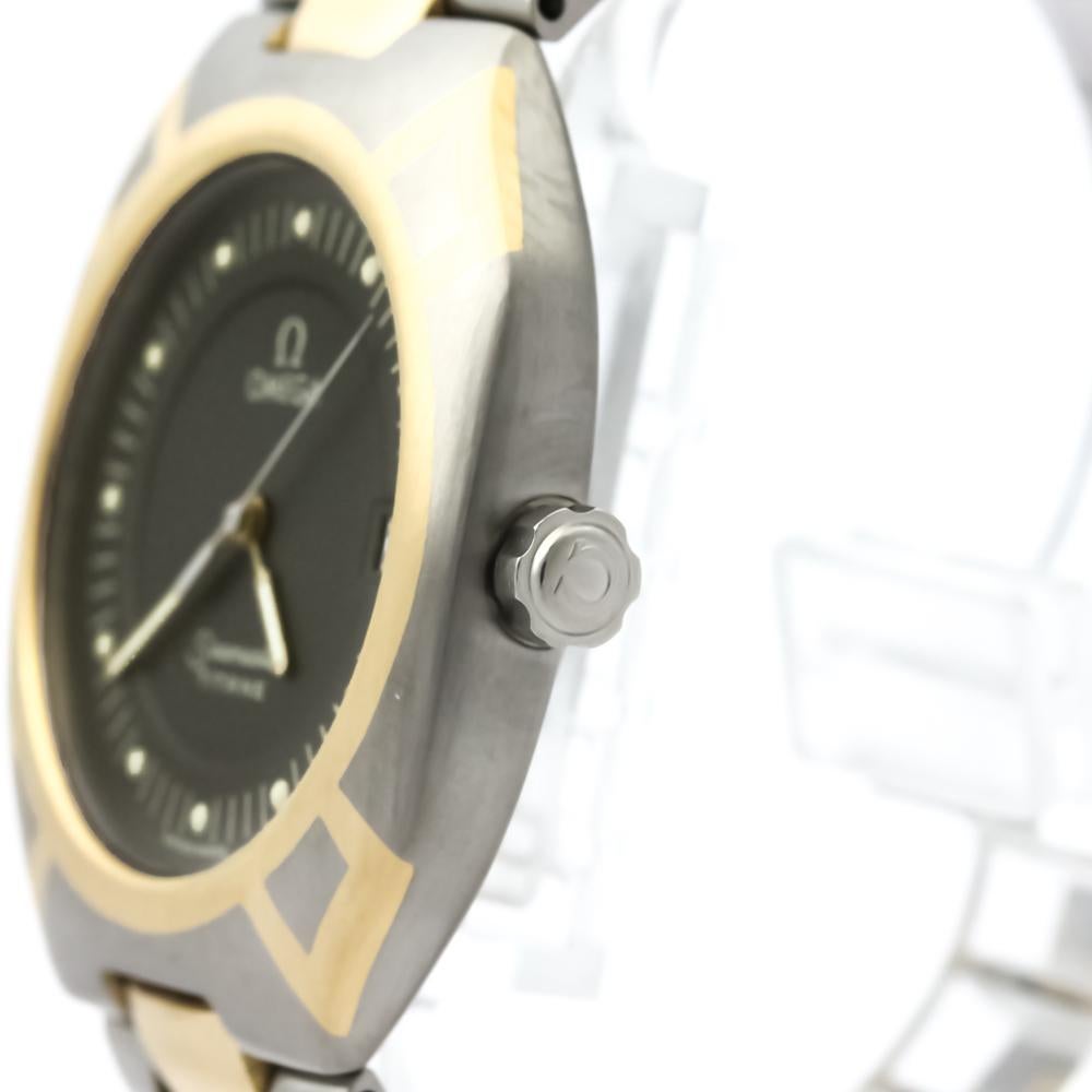 Contemporary Omega Grey Titanium Seamaster Polaris Men's Wristwatch 31MM