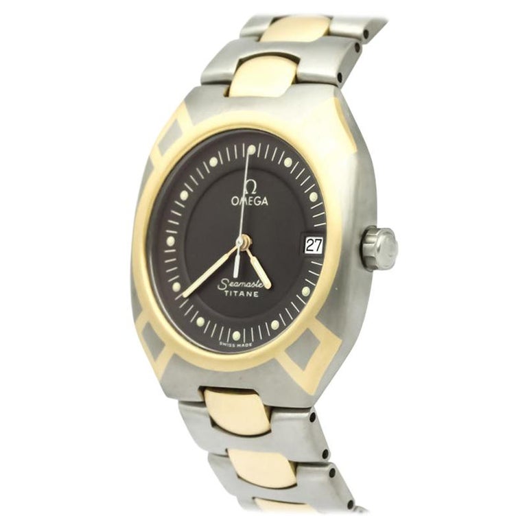 Omega Titane Gris Seamaster Polaris Montre-bracelet pour homme 31MM sur  1stDibs