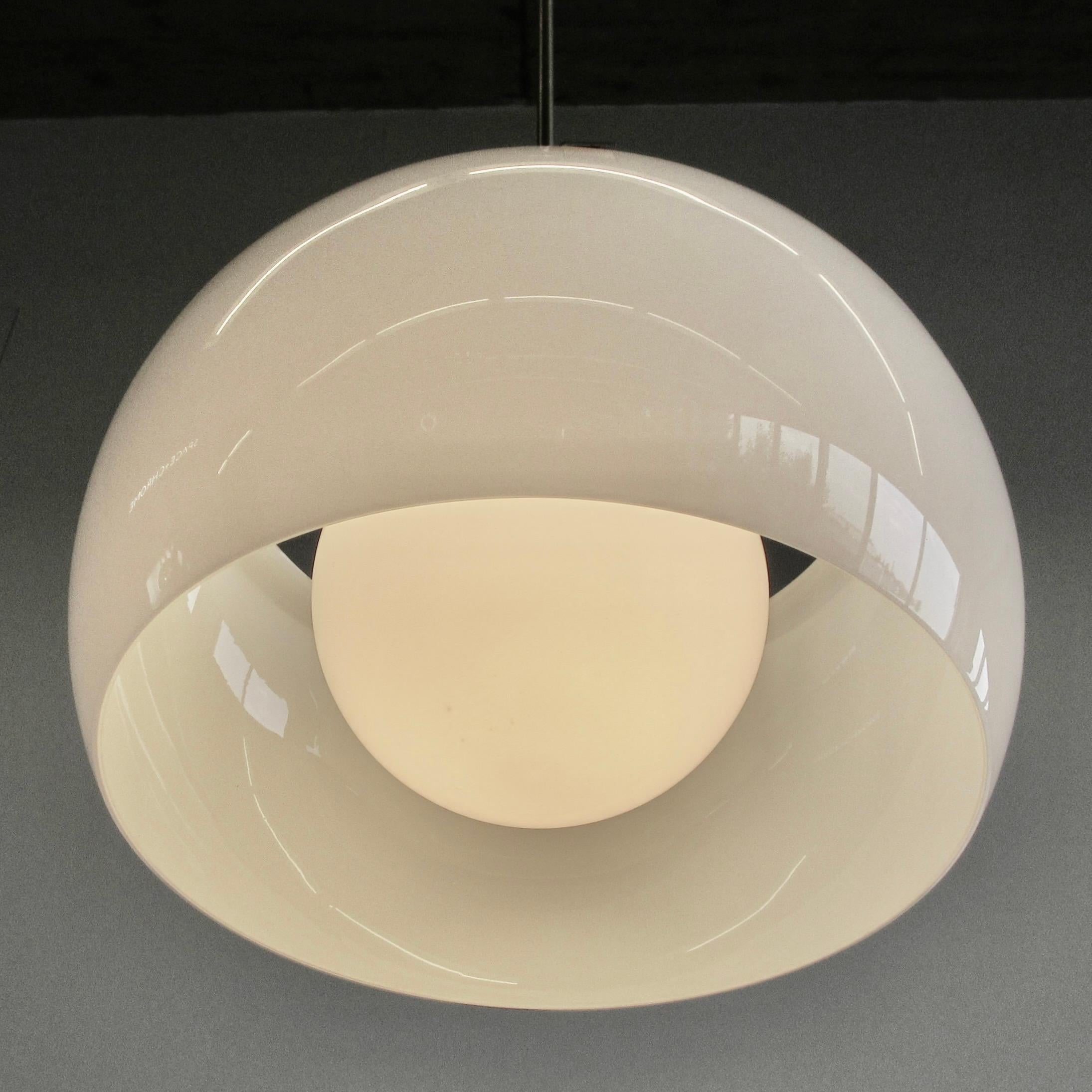 Modern Omega Hanging Lamp by Vico Magistretti, 1962
