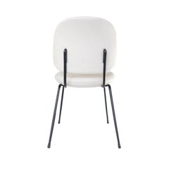 Omega Ice Leather And Steel Dining Chair, Industry