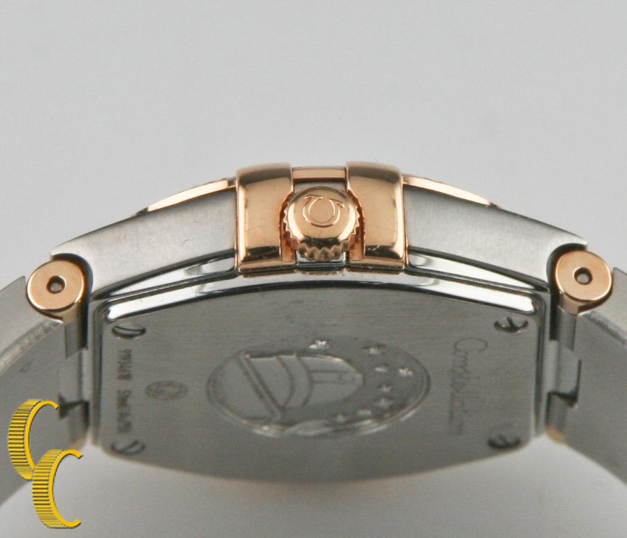 Omega Ladies Constellation 18 Karat Rose Gold and Stainless Steel Quartz Watch 1