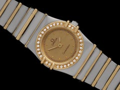 Omega Ladies Constellation Manhattan Bracelet Watch - 18K Gold, Stainless Steel