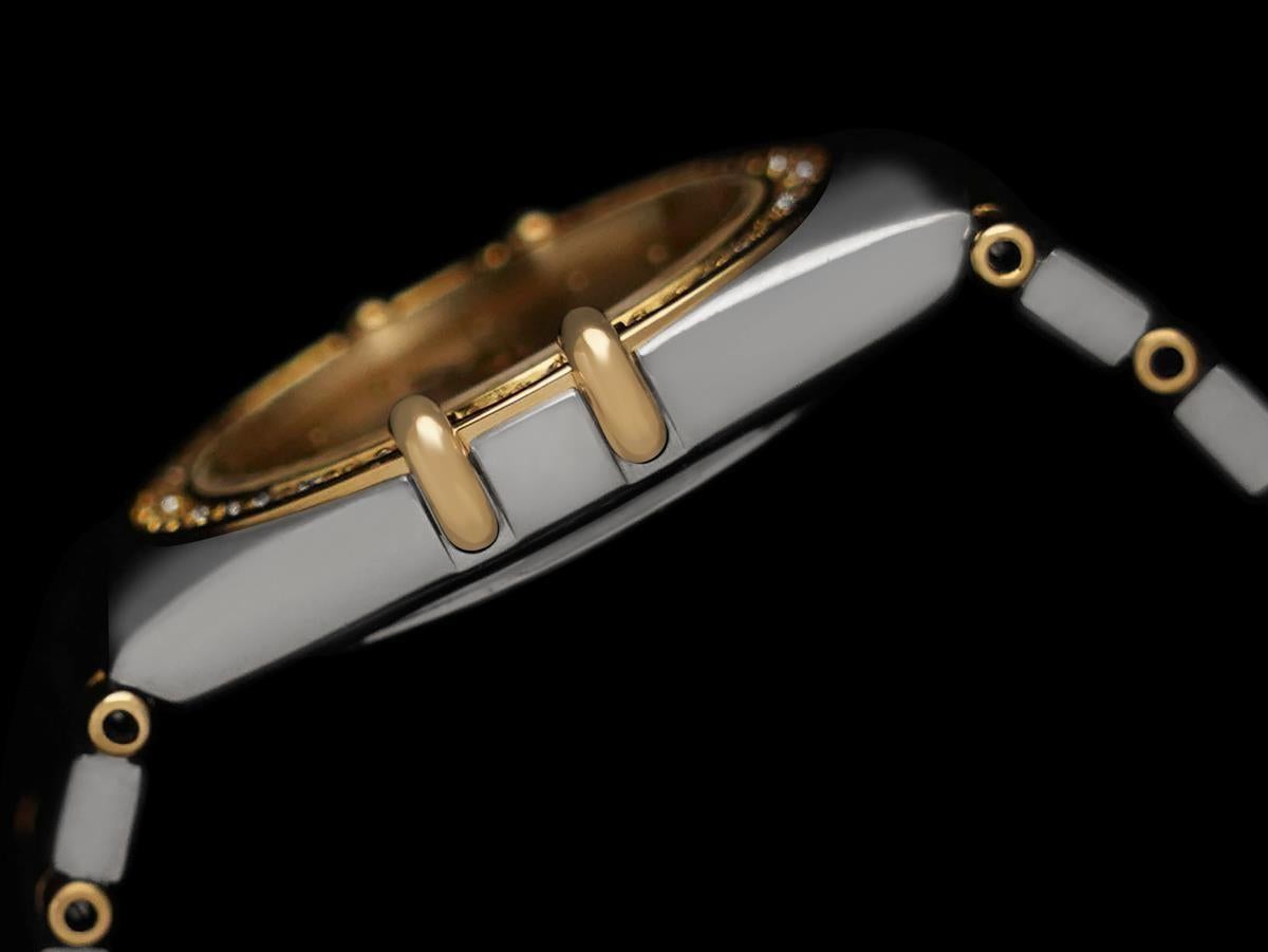 Omega Ladies Constellation Manhattan Bracelet Watch - 18K Gold, Stainless Steel For Sale 1