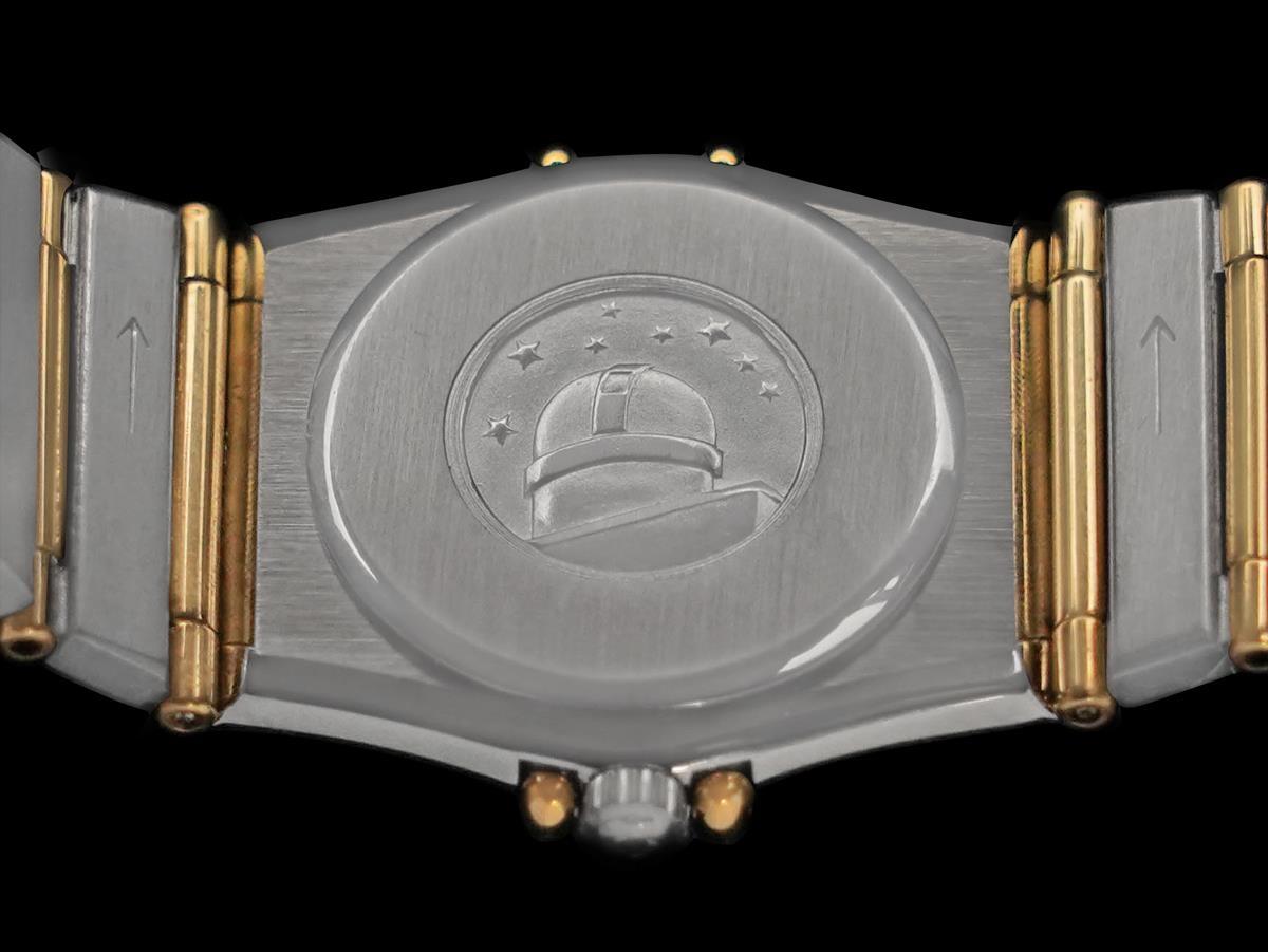 Omega Ladies Constellation Manhattan Bracelet Watch - 18K Gold, Stainless Steel For Sale 2