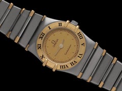 Omega Ladies Constellation Manhattan Mini Watch - 18K Gold & Stainless Steel