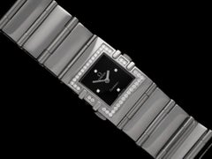 Omega Ladies Constellation Quadra Large Size Watch - Stainless Steel & Diamonds