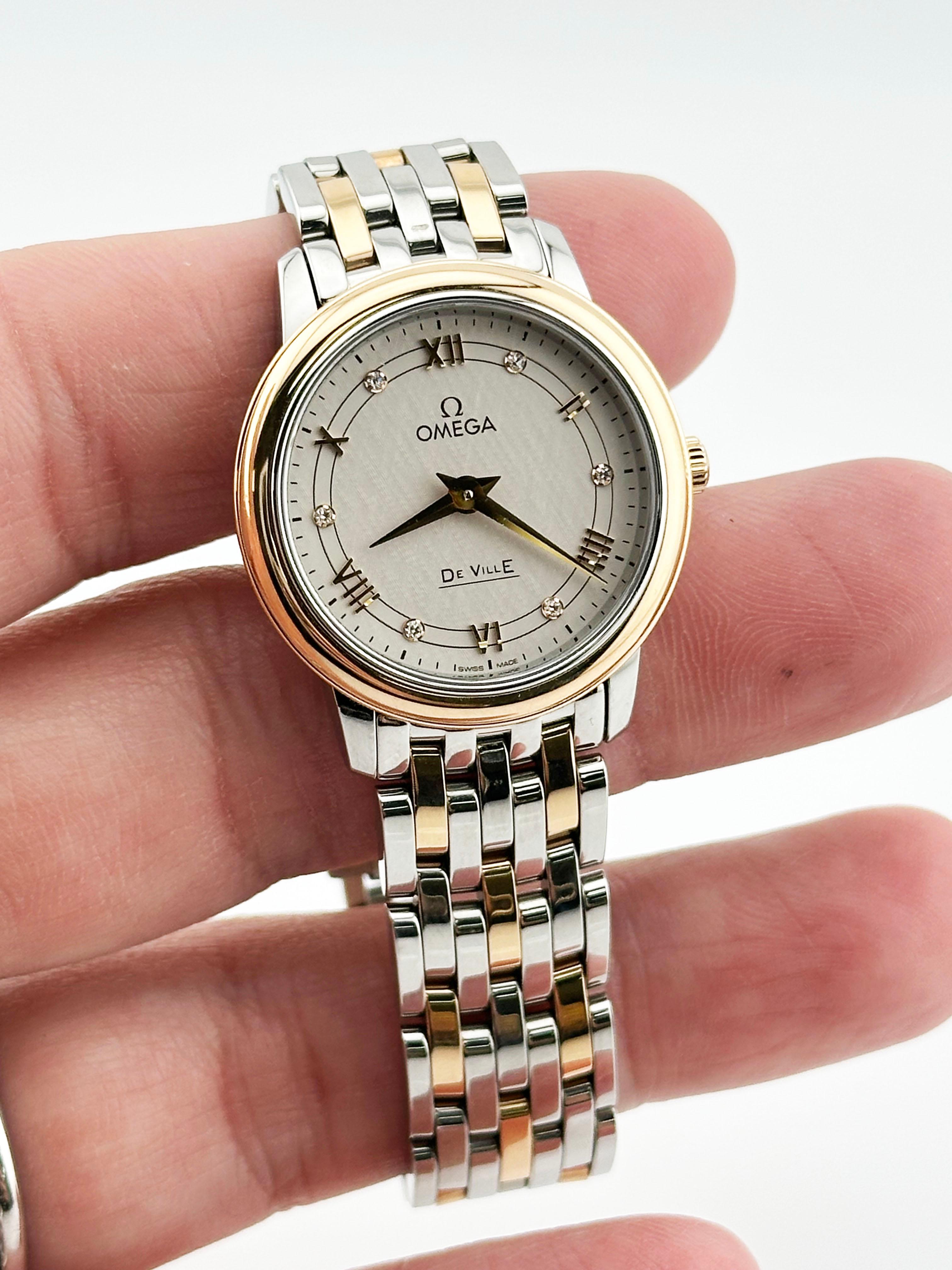 Omega Donna De Ville Prestige 424.20.27.60.52.003 Oro Rosa 18K Acciaio Scatola di carta in vendita 9
