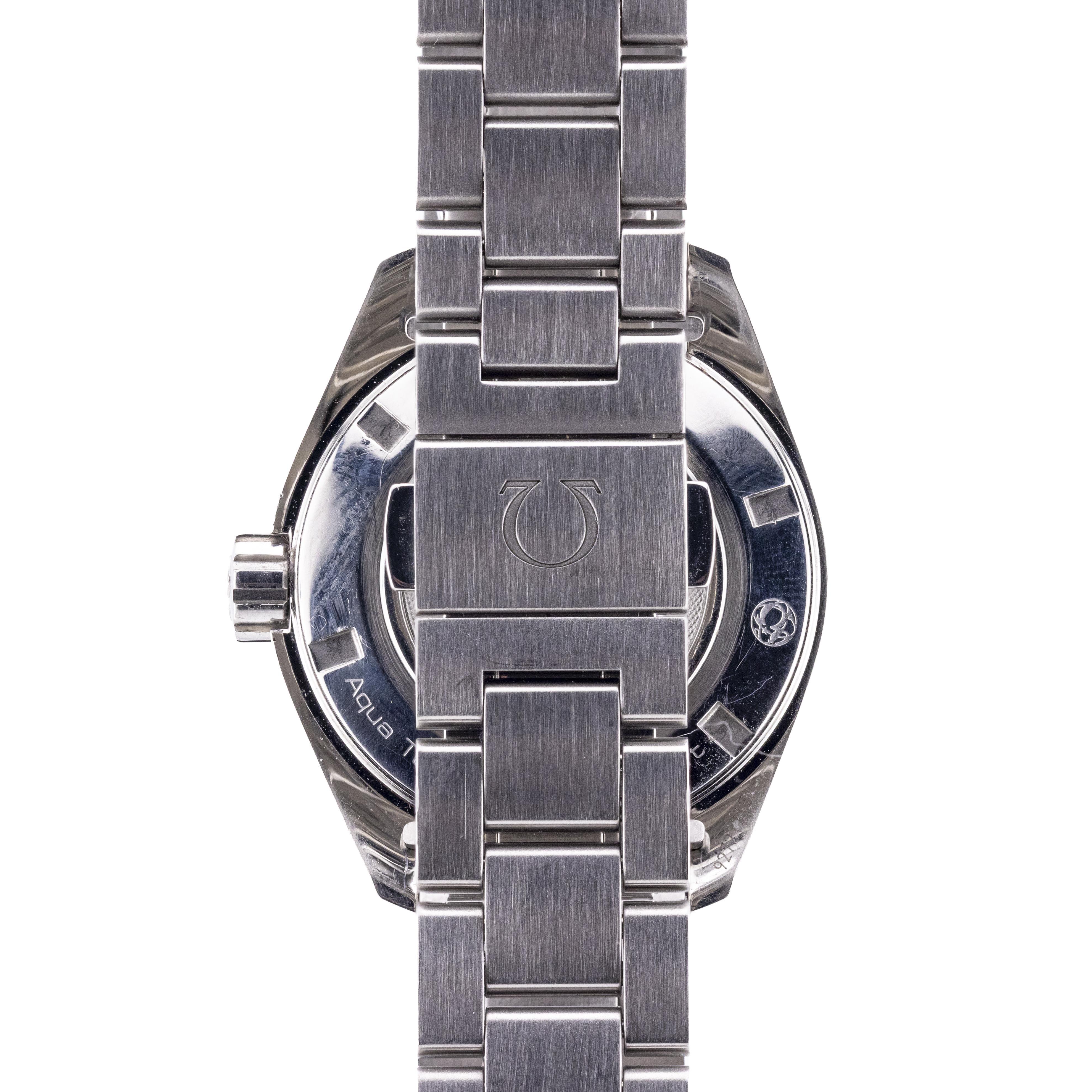 Reloj de pulsera Omega Ladies Seamaster Aqua Terra de acero inoxidable de 30 mm con fecha en Excelente estado para la venta en Boston, MA