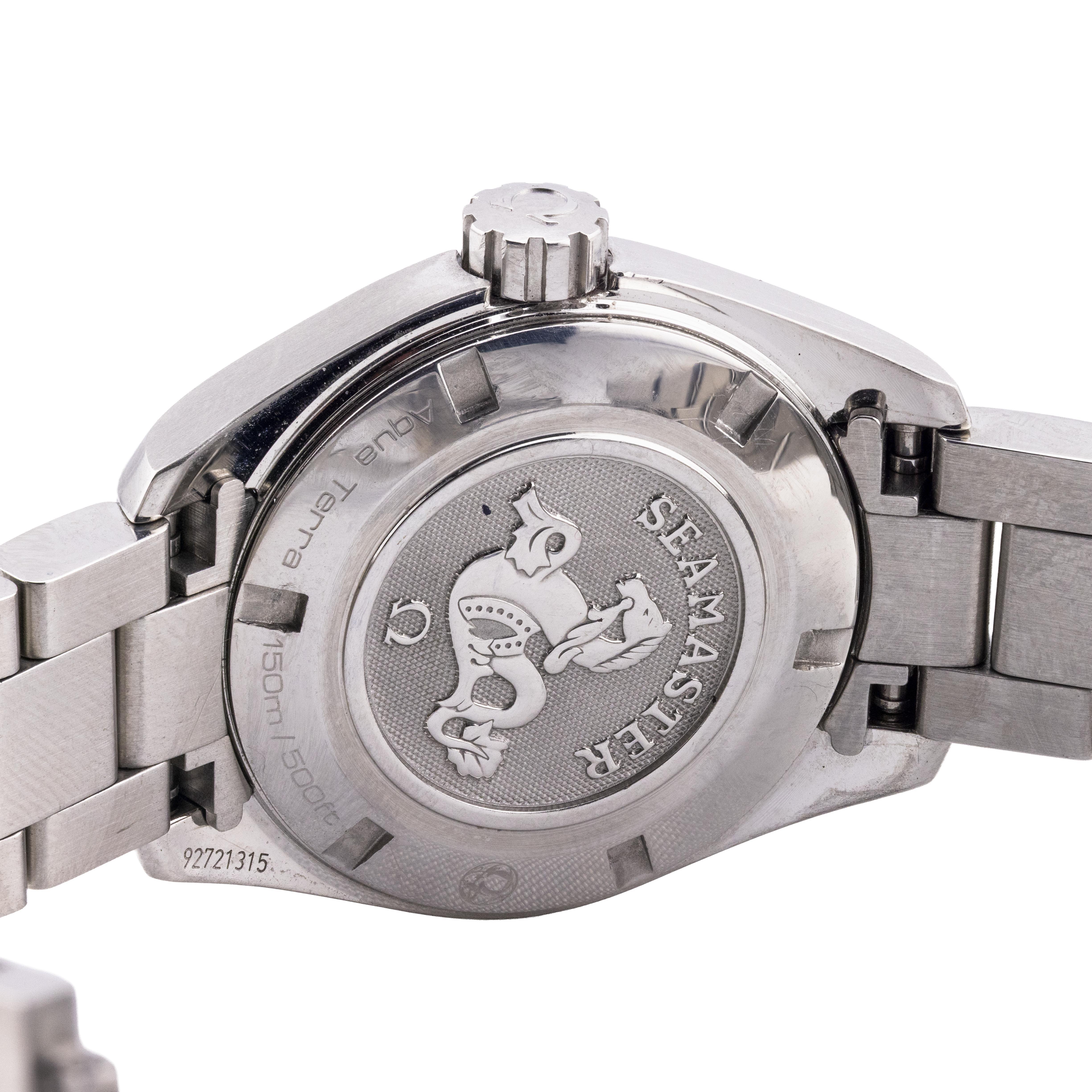 De las mujeres Reloj de pulsera Omega Ladies Seamaster Aqua Terra de acero inoxidable de 30 mm con fecha en venta