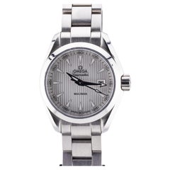 Omega Ladies Seamaster Aqua Terra Orologio da polso in acciaio inossidabile con data 30mm