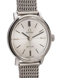 Omega Ladies Stainless Steel Lady Omega De Ville manual wind wristwatch, c 1972