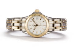 Omega Ladies Two-Tone 18 Karat Yellow Gold and Steel Seamaster Quartz Watch