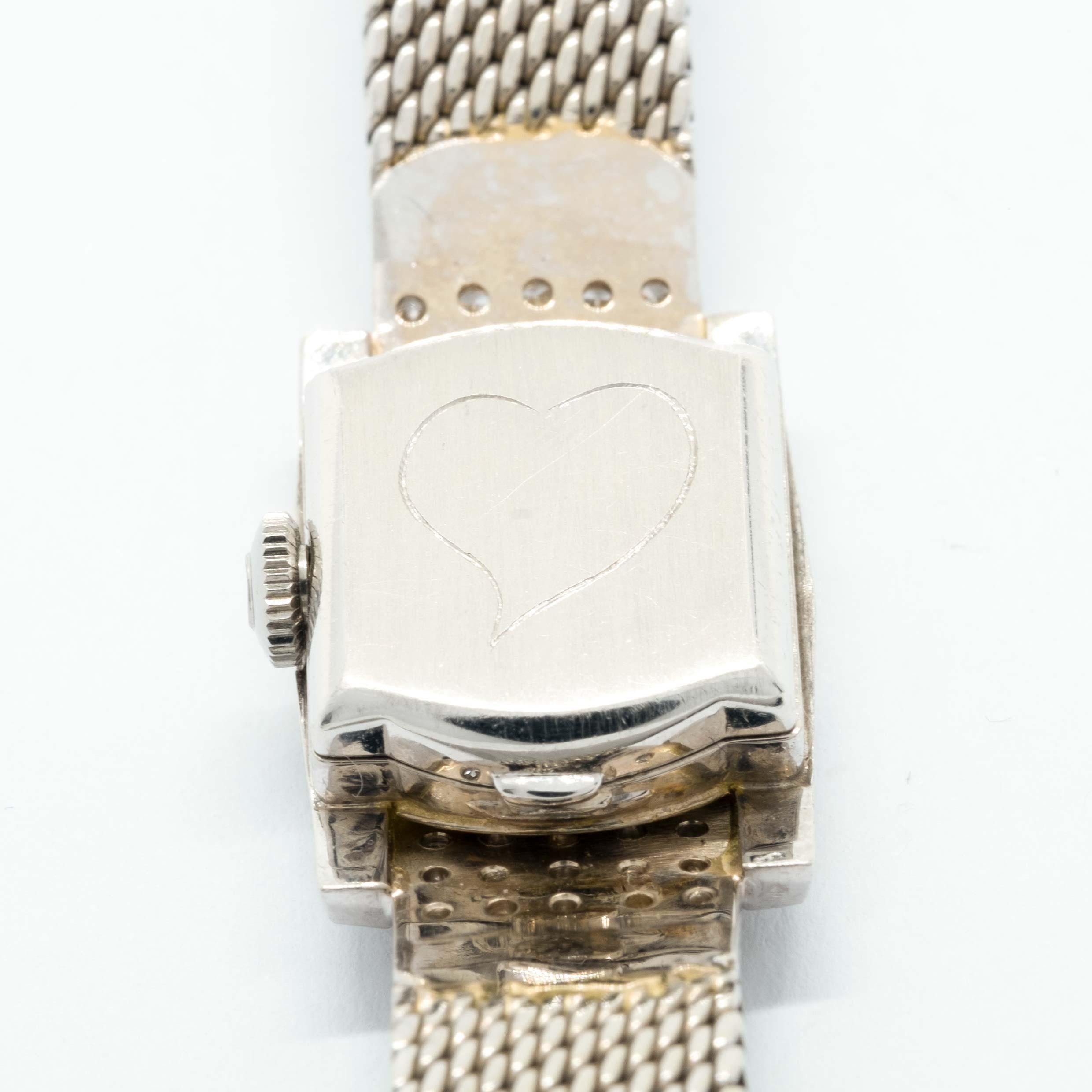 Omega Ladies watch 18ct white gold and diamonds For Sale 1