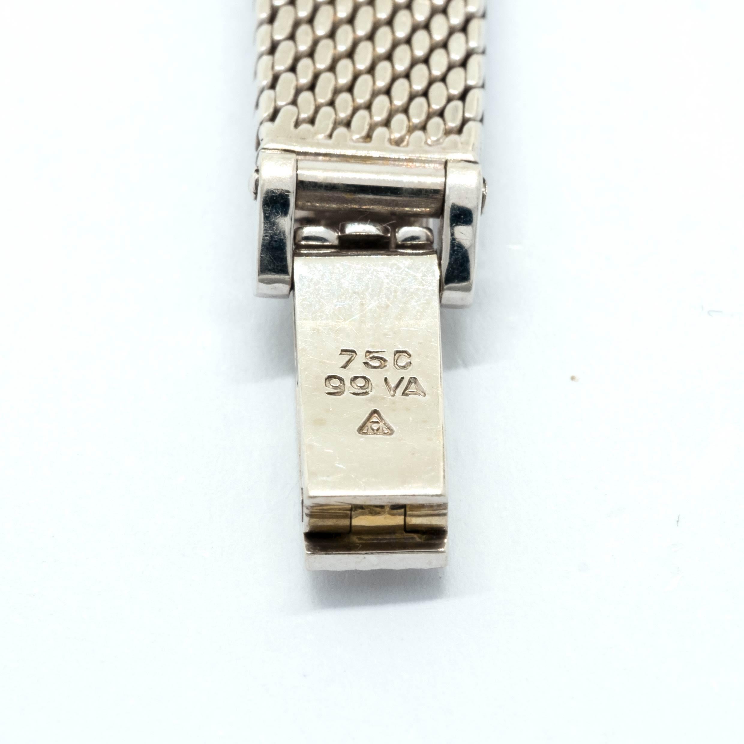 Omega Ladies watch 18ct white gold and diamonds For Sale 2