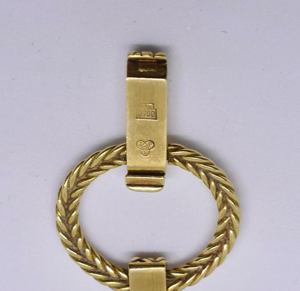 Swiss Omega Ladies Watch, 18-Karat Oval Gold Linked Bracelet Braided Design For Sale