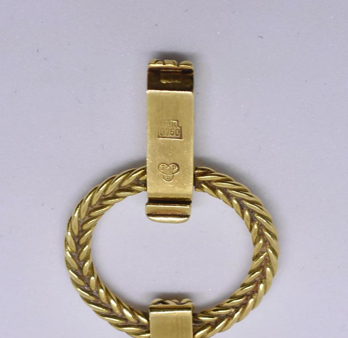 Or Omega Montre pour femme, bracelet à maillons en or ovale 18 carats, design tressé