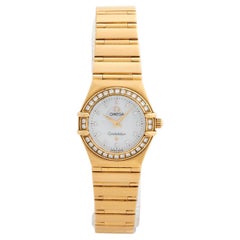Omega Lady Constellation Ref 1167.75.00. Mother of Pearl Dial, Diamonds, 18ct...