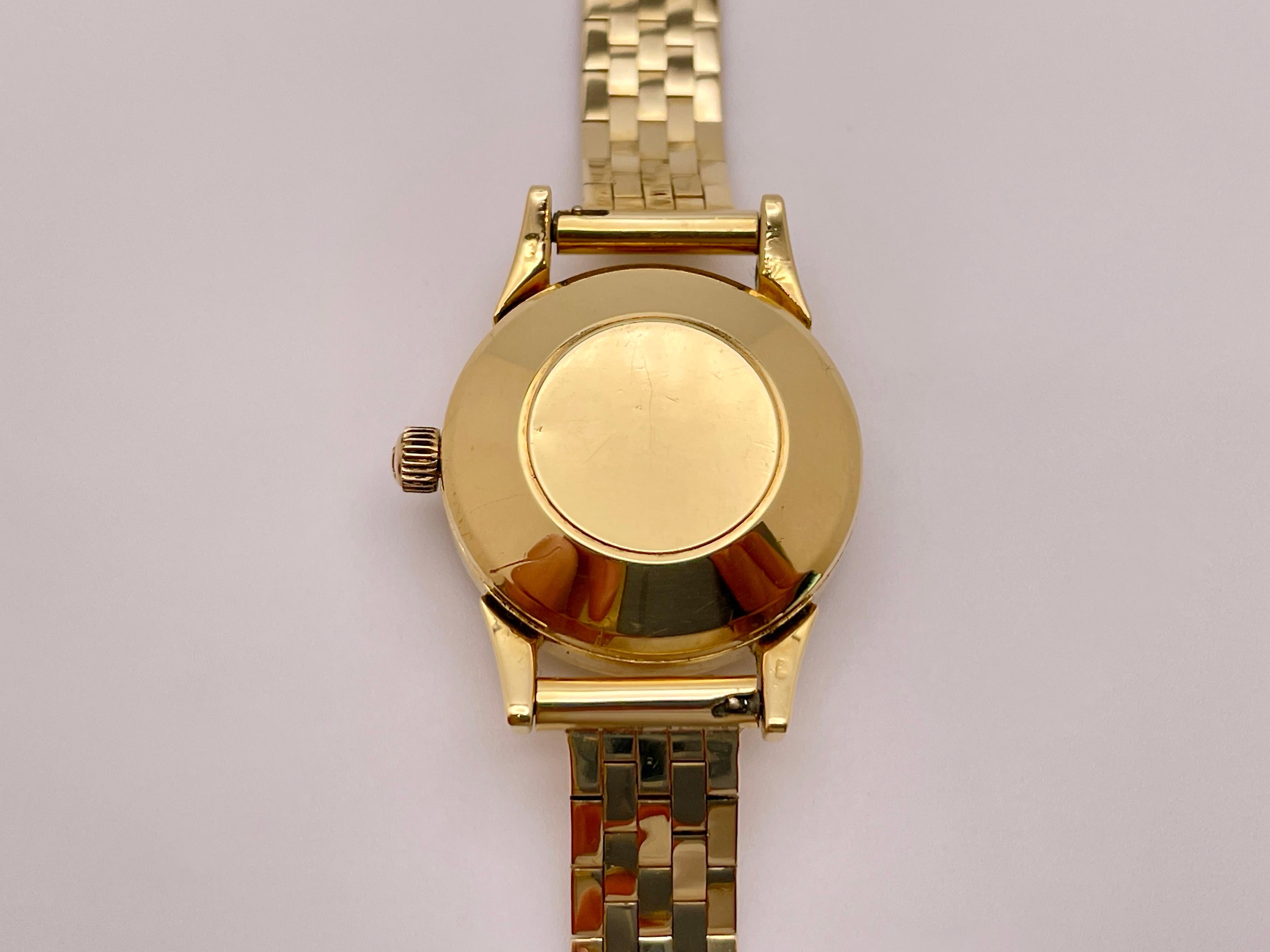 omega ladymatic 14k gold watch
