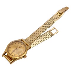 Used Omega Ladymatic 14 Karat Yellow Gold Self Winding Women's Watch 