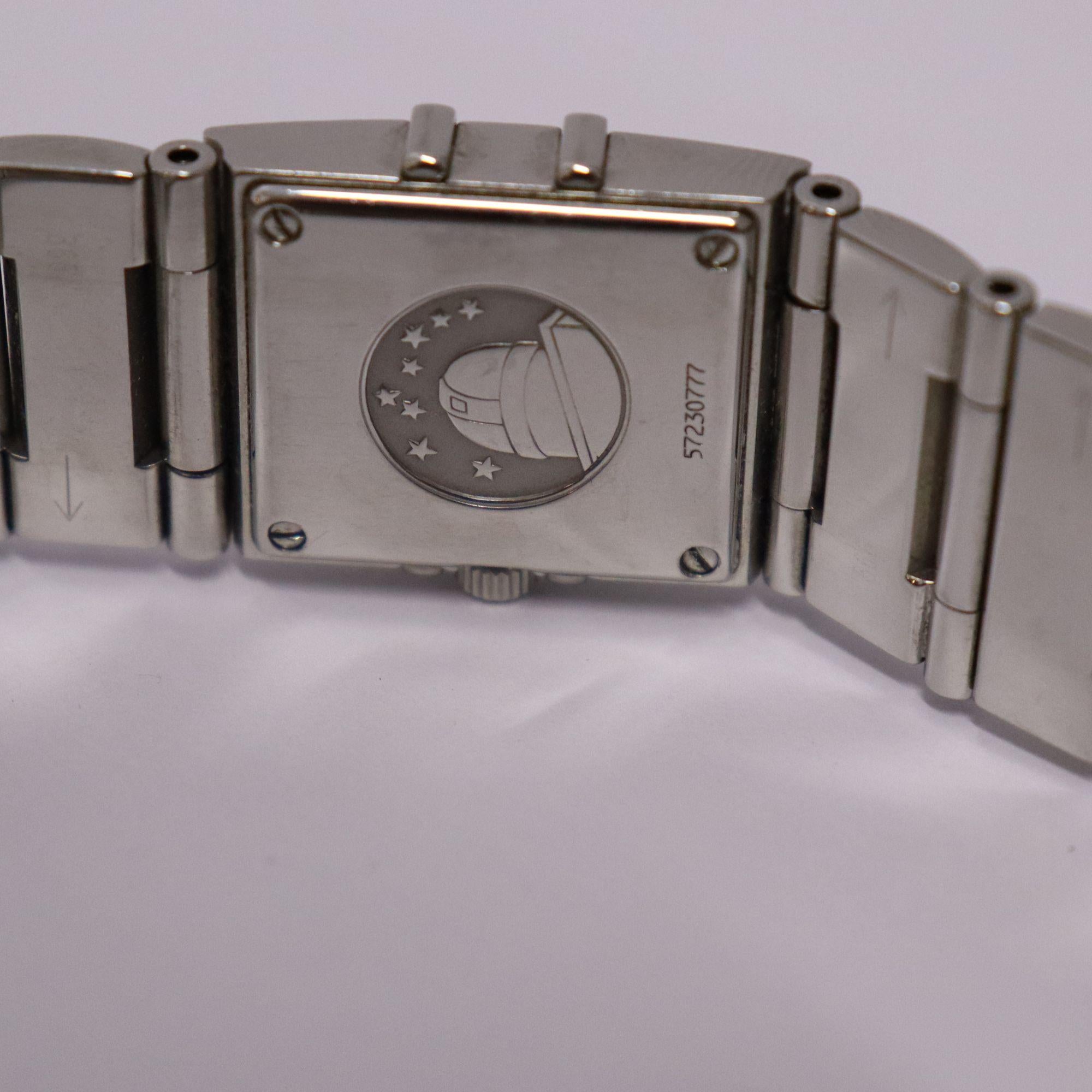 Contemporary Omega Lady's Constellation Quadra Wrist Watch For Sale