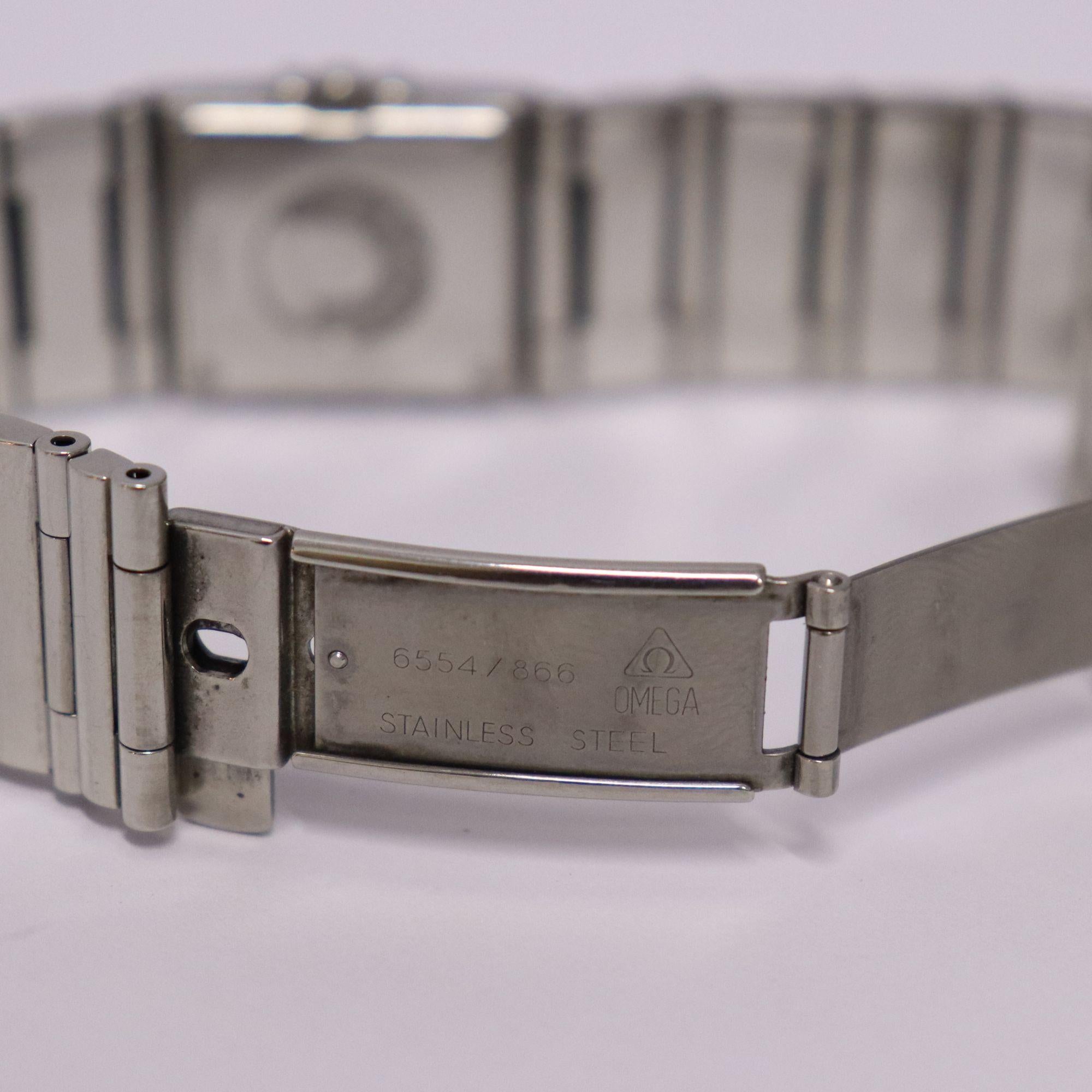 Omega Lady's Constellation Quadra Wrist Watch In Good Condition For Sale In Amman, JO