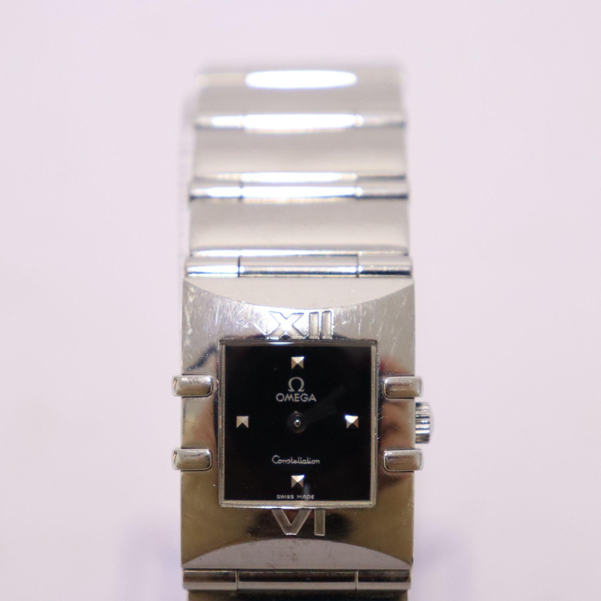 Omega Lady's Constellation Quadra Wrist Watch For Sale 1