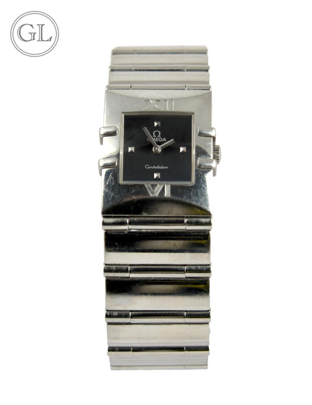 Omega Lady's Constellation Quadra Wrist Watch For Sale 2
