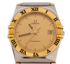 Omega Men's Quartz Two-Tone Constellation Watch w/ Date