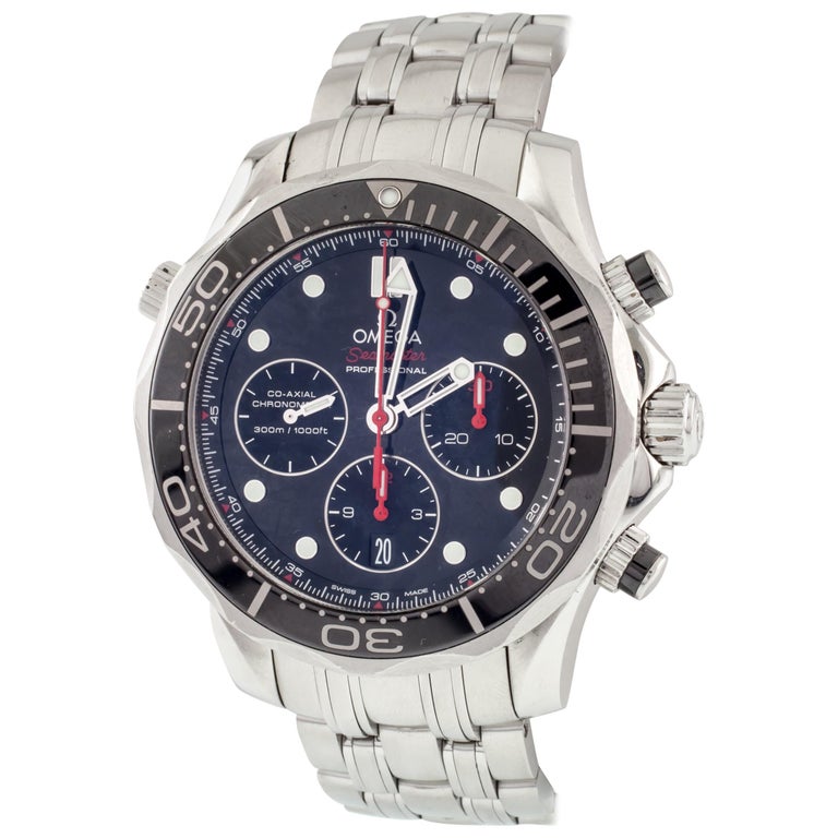 Omega Men's Stainless Steel Seamaster Diver's Coaxial Professional Chronograph