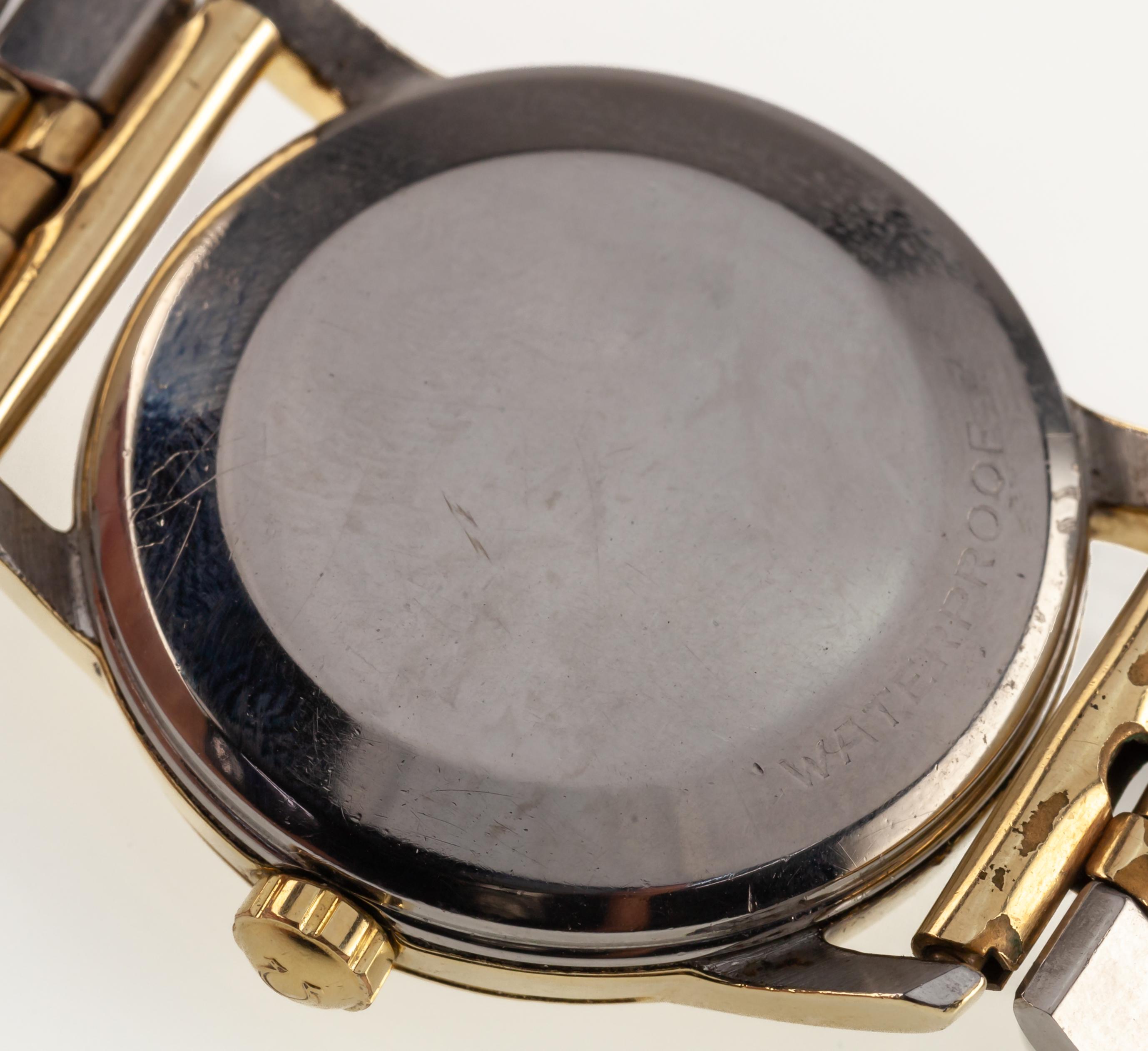 Omega Montre automatique bicolore vintage pour hommes Mov 471 Link Band 1954 en vente 2