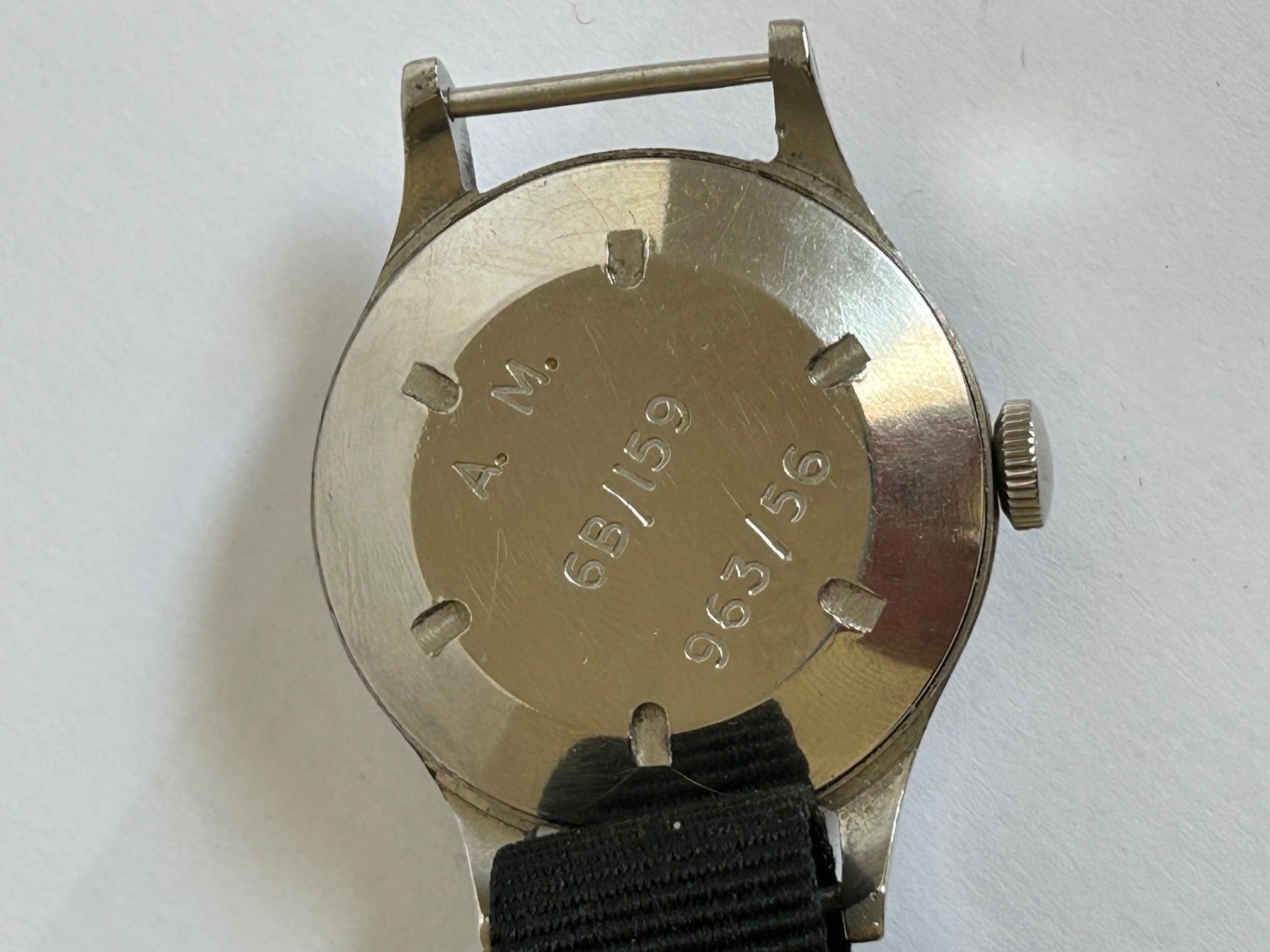 Omega MoD RAF / Air Ministry A. M. 6B / 169 Wristwatch, Patination, Circa 1956 In Good Condition For Sale In Canterbury, GB