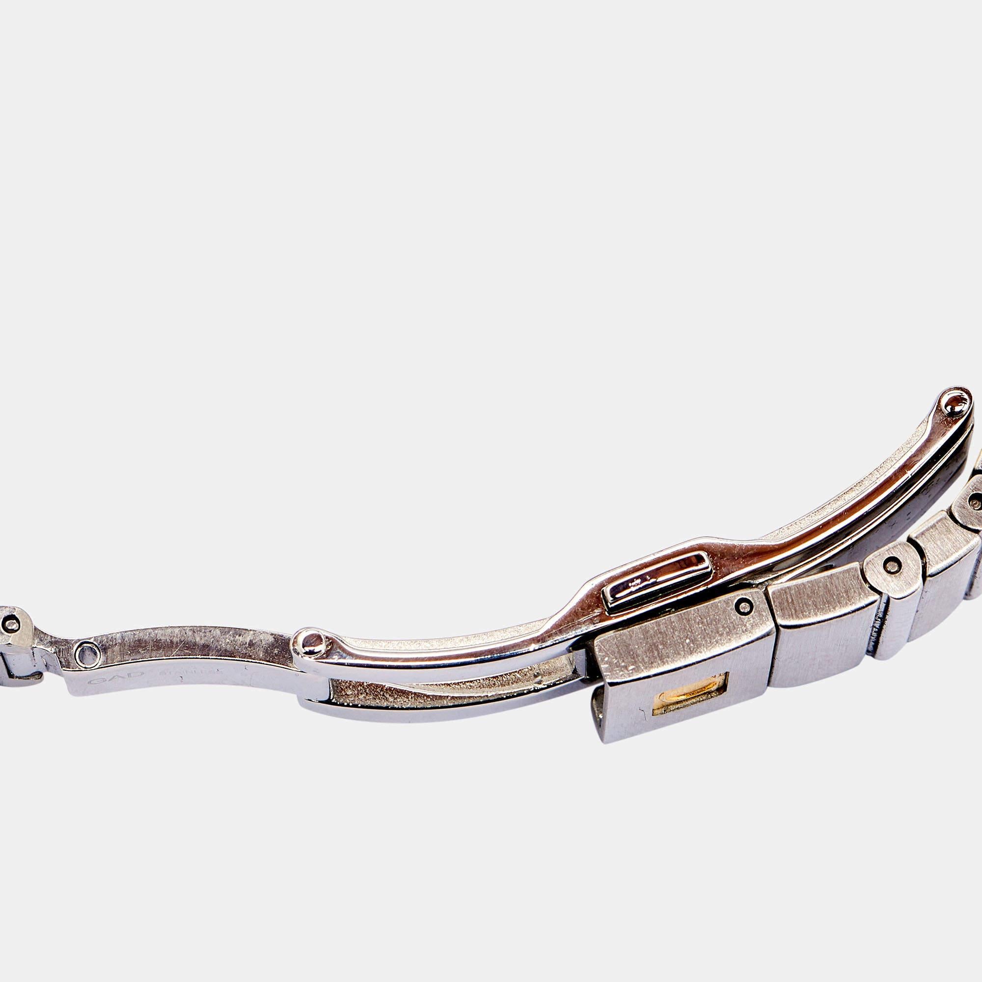 Omega Montre-bracelet Constellation en acier inoxydable pour femme 24 mm avec diamants MOP 3