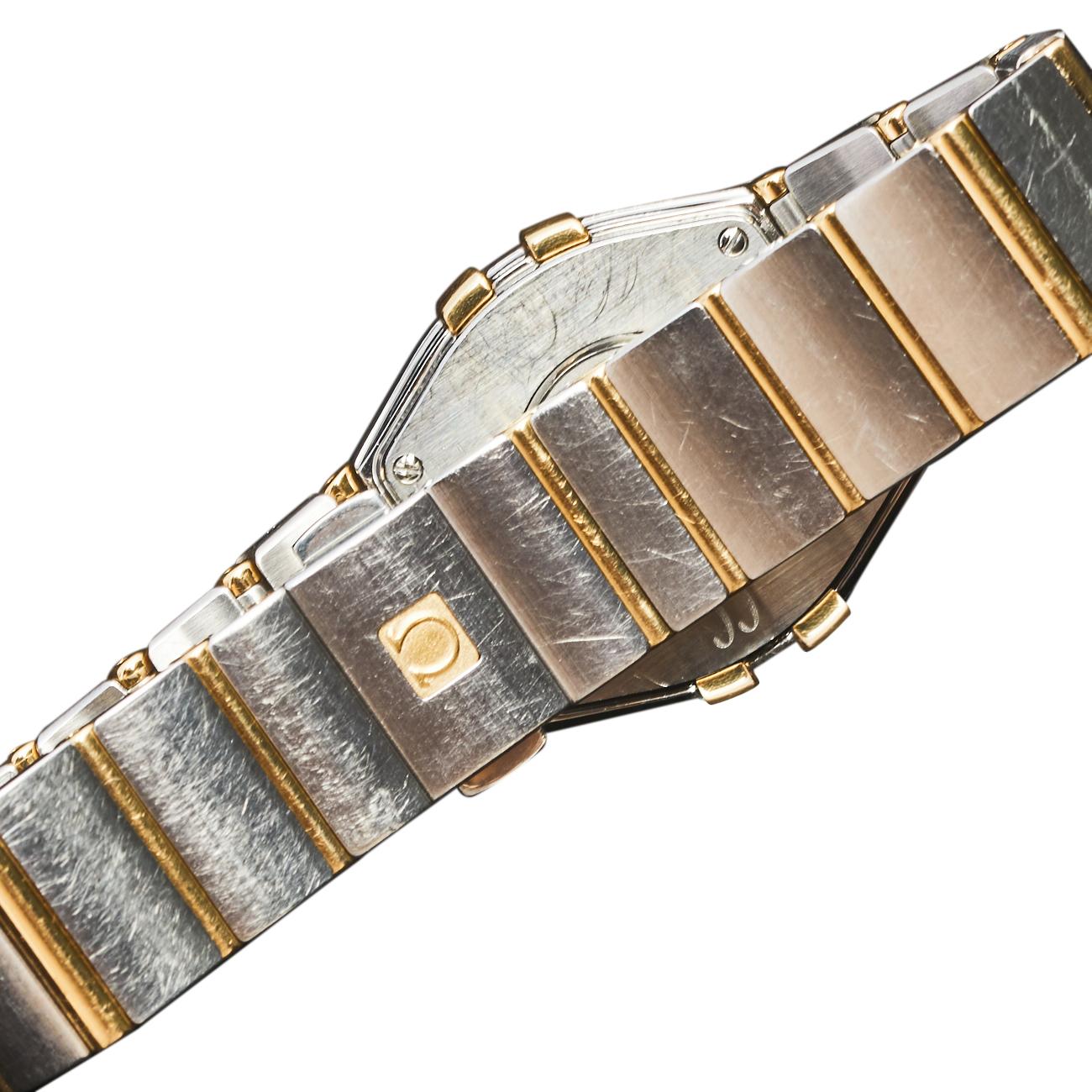 Omega Mother of Pearl 18k Diamond Constellation Women's Wristwatch 27 mm 1