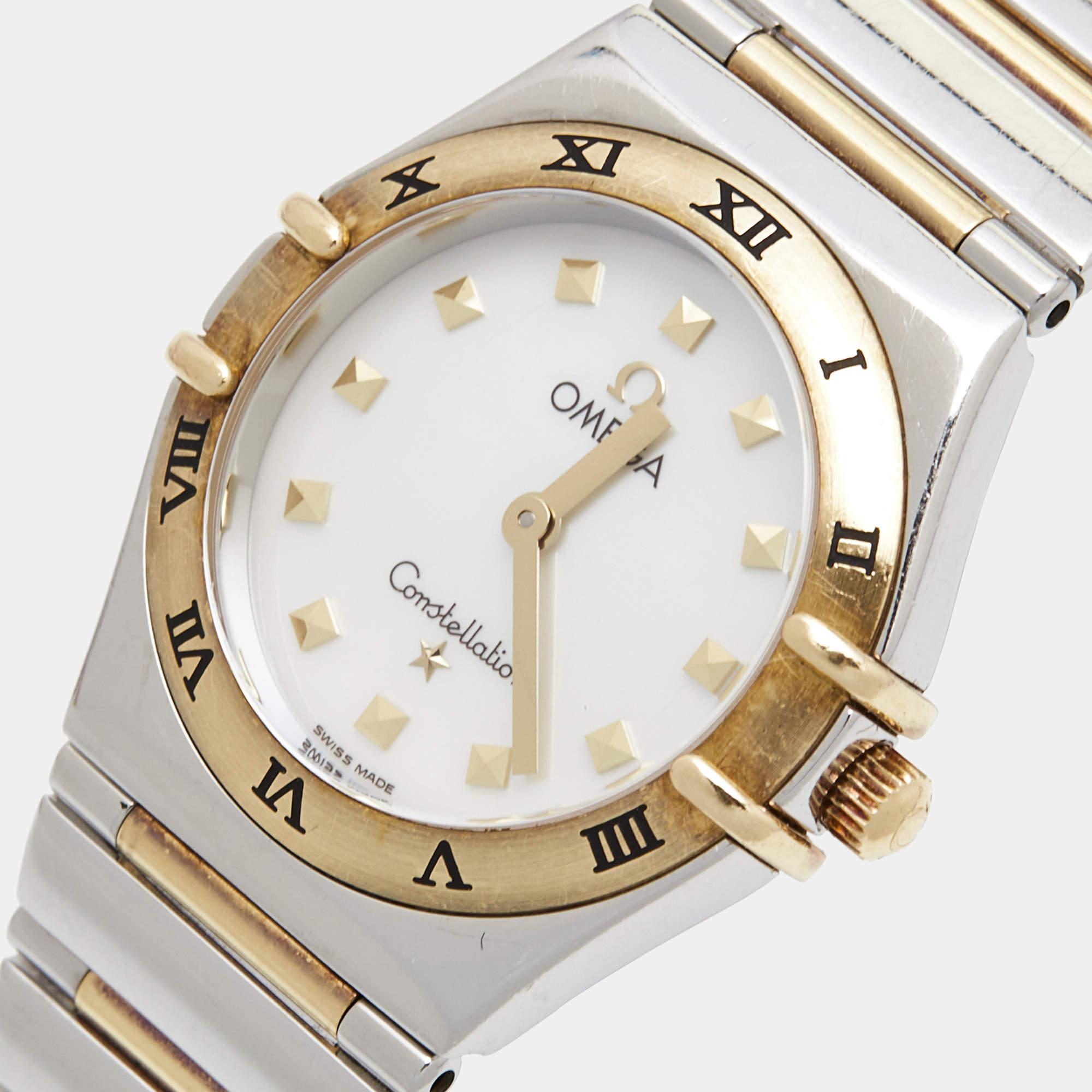 Omega Mother Of Pearl 18K Yellow Gold Stainless Steel My Choice Constellation 13 2