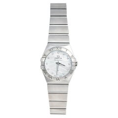 Omega Mother of Pearl Diamond Constellation Women's Wristwatch 24 mm