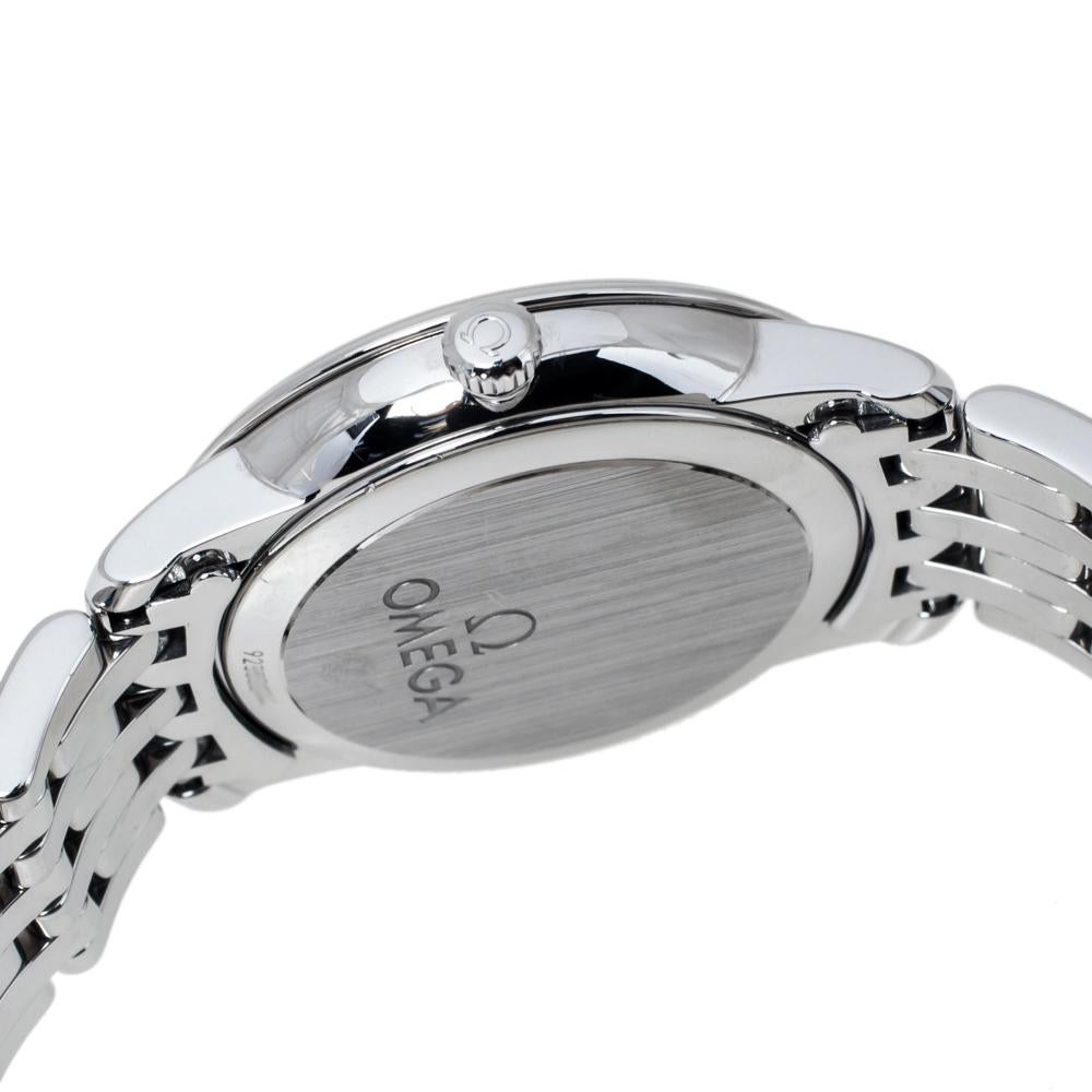 Omega Mother Of Pearl Stainless Steel De Ville Women's Wristwatch 27.40 mm 1