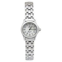 Omega Mother Of Pearl Stainless Steel Seamaster 2581.70.00 Women's Wristwatch 26