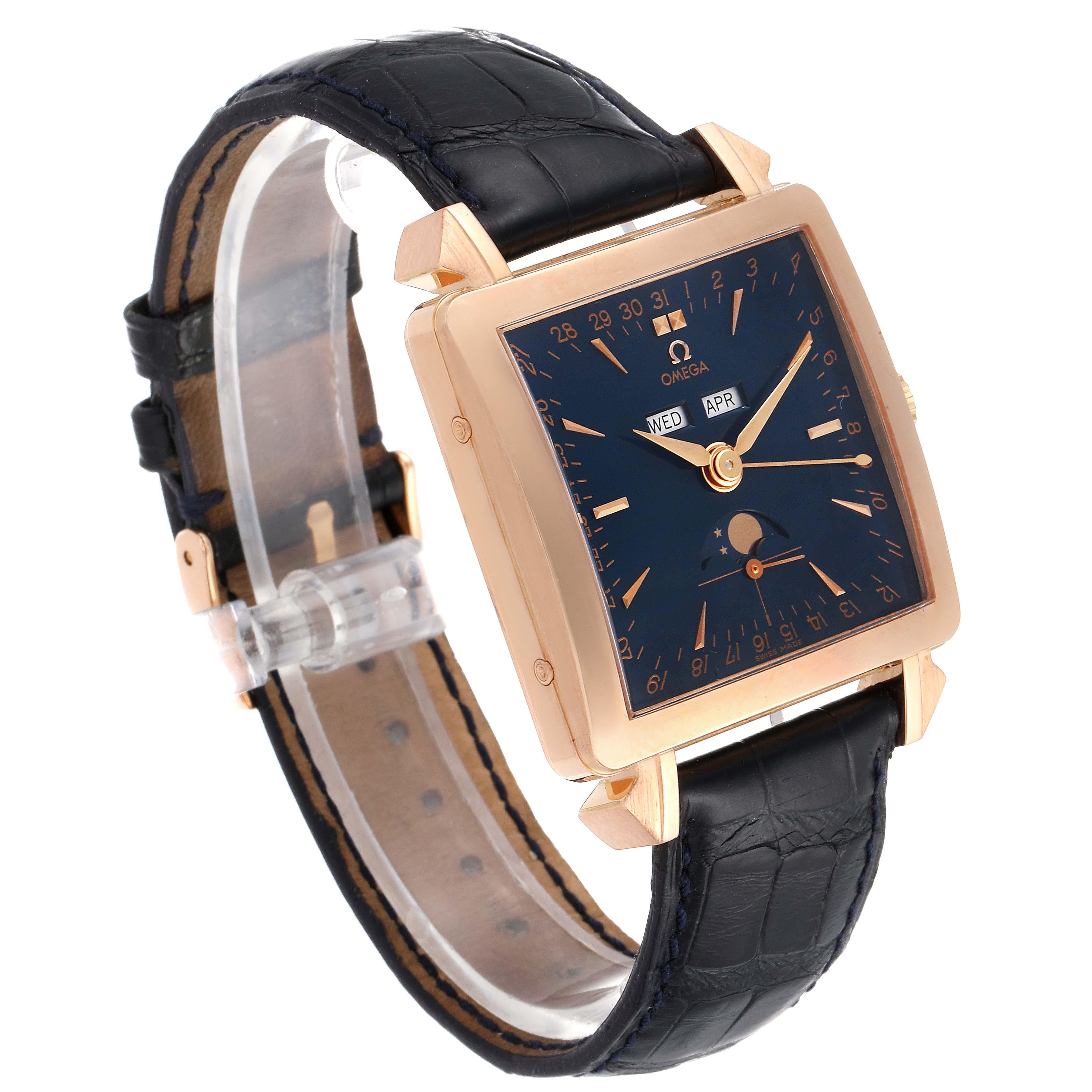 Omega Museumssammlung 1951 Cosmic 18k Roségold Herrenuhr 5701.80.03 im Angebot 1