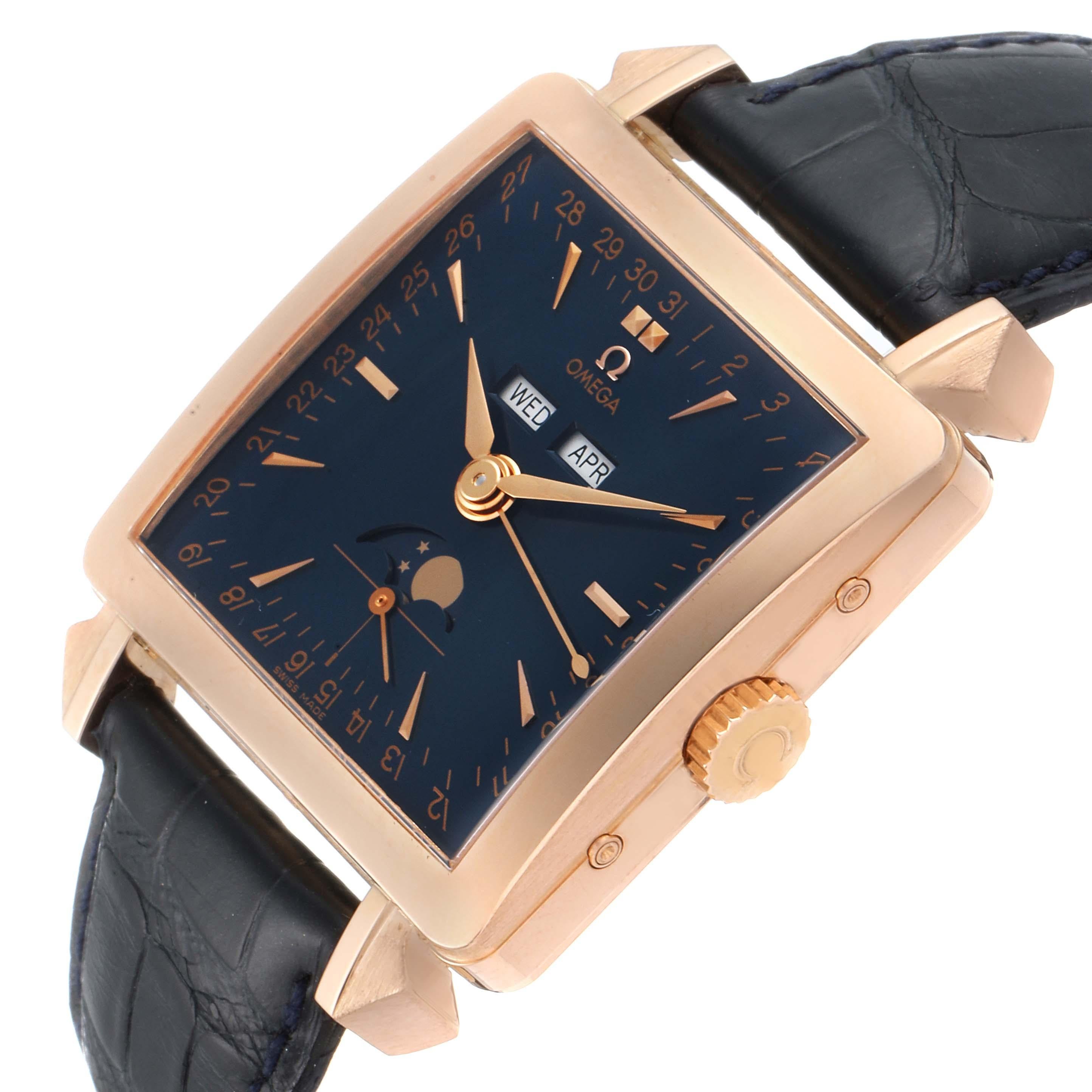 Omega Museumssammlung 1951 Cosmic 18k Roségold Herrenuhr 5701.80.03 im Angebot 2