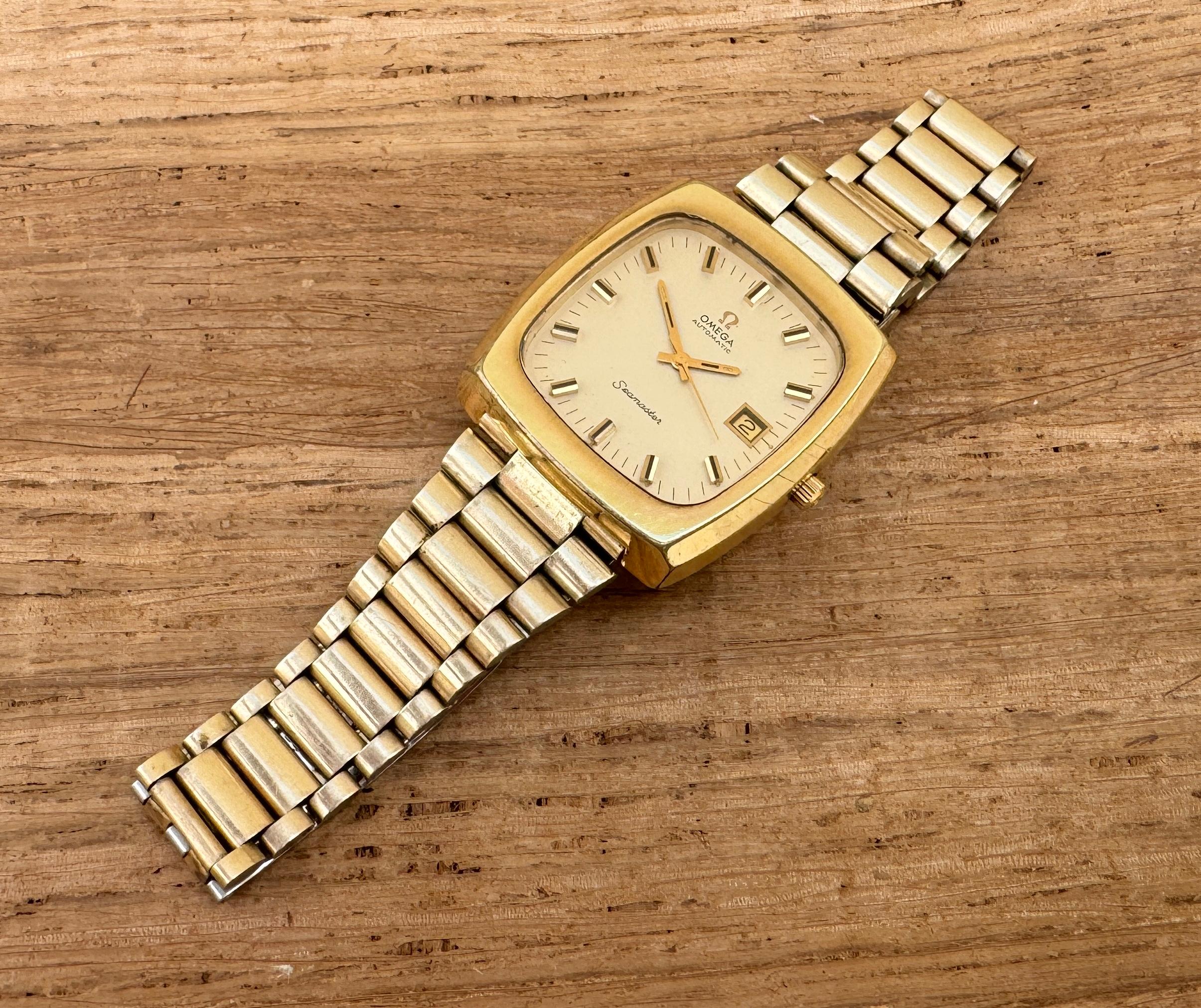Omega Übergroßes TV-Zifferblatt sehr cooles retro automatisches Ref 1660138 1