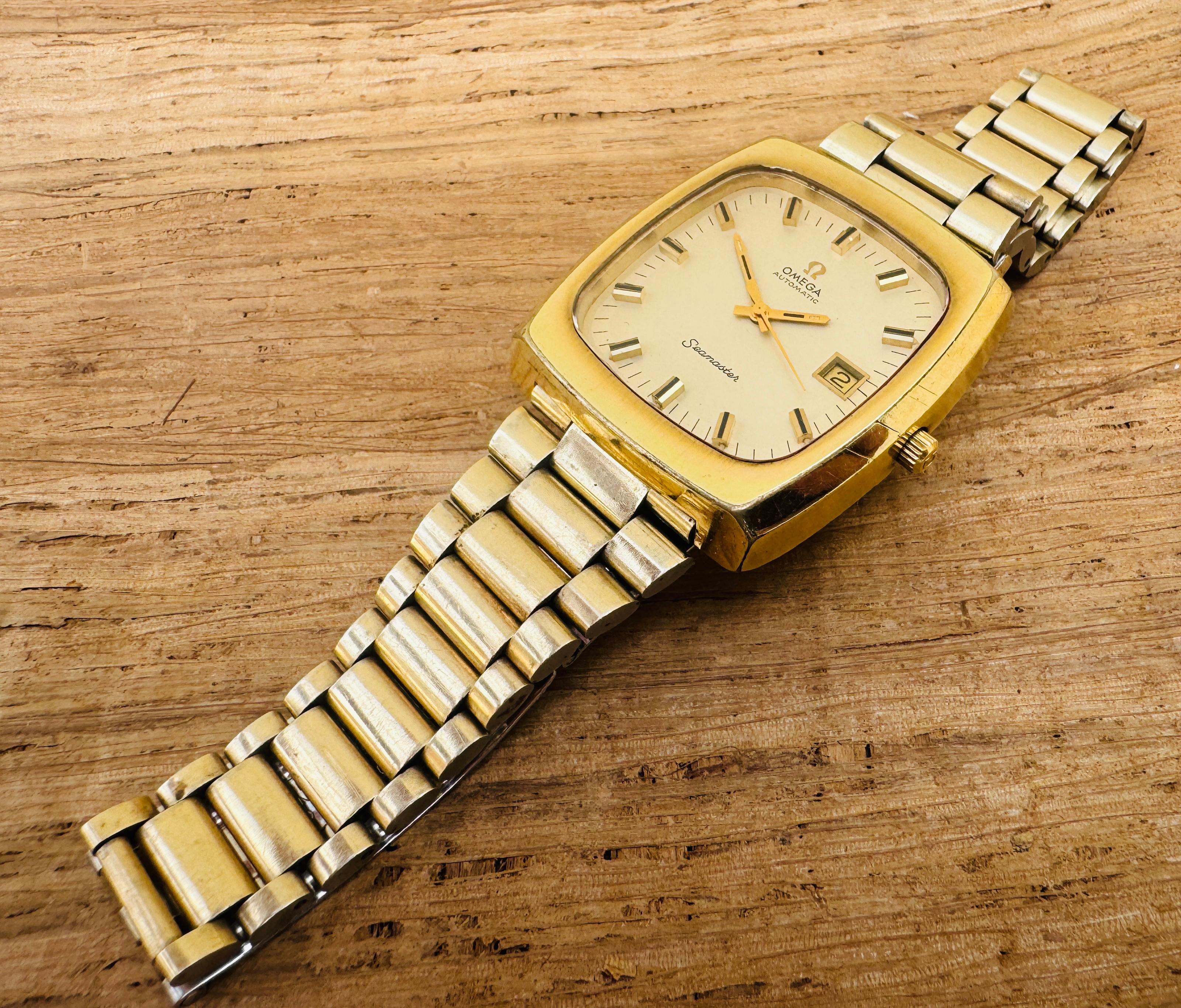 Omega Übergroßes TV-Zifferblatt sehr cooles retro automatisches Ref 1660138 2