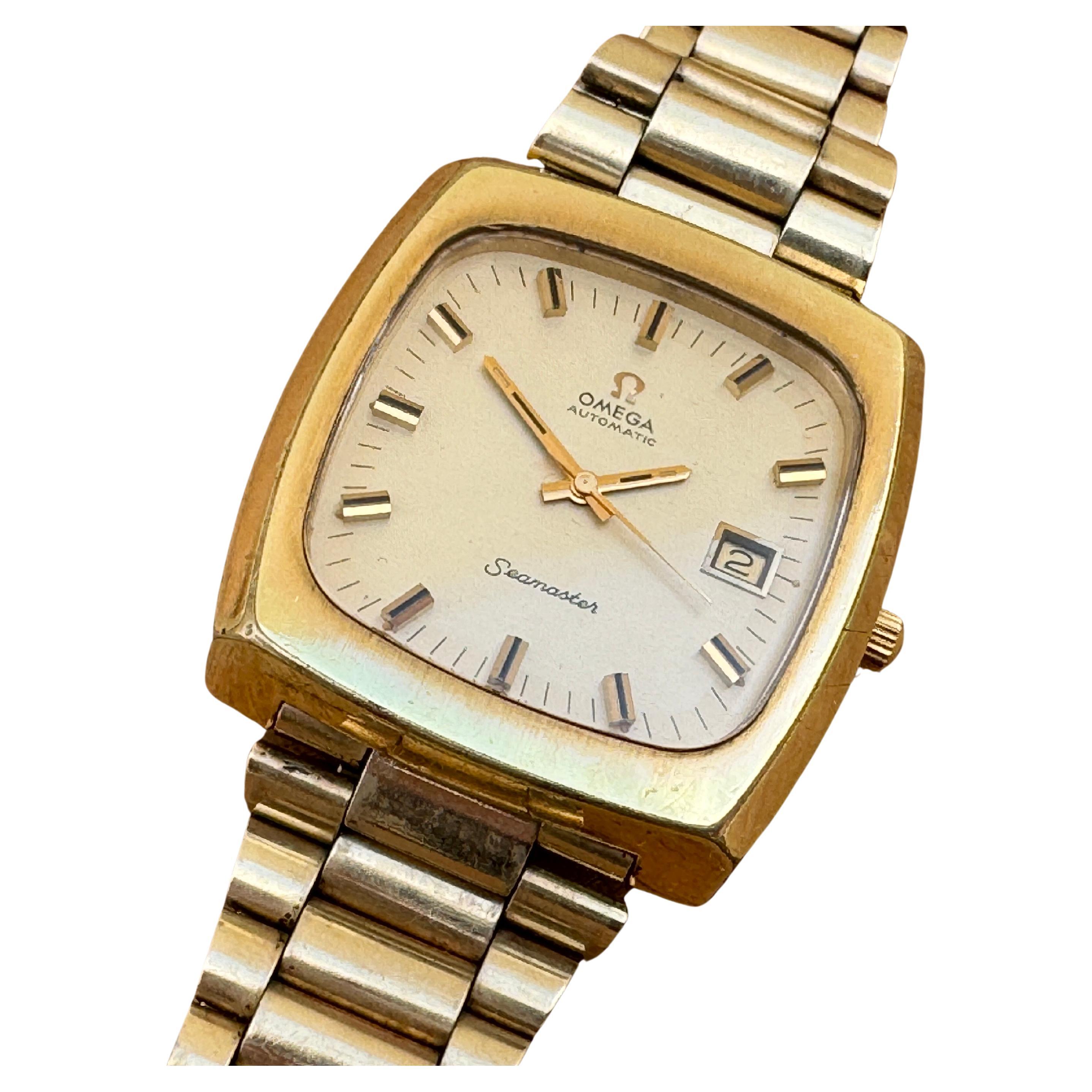 Omega Übergroßes TV-Zifferblatt sehr cooles retro automatisches Ref 1660138