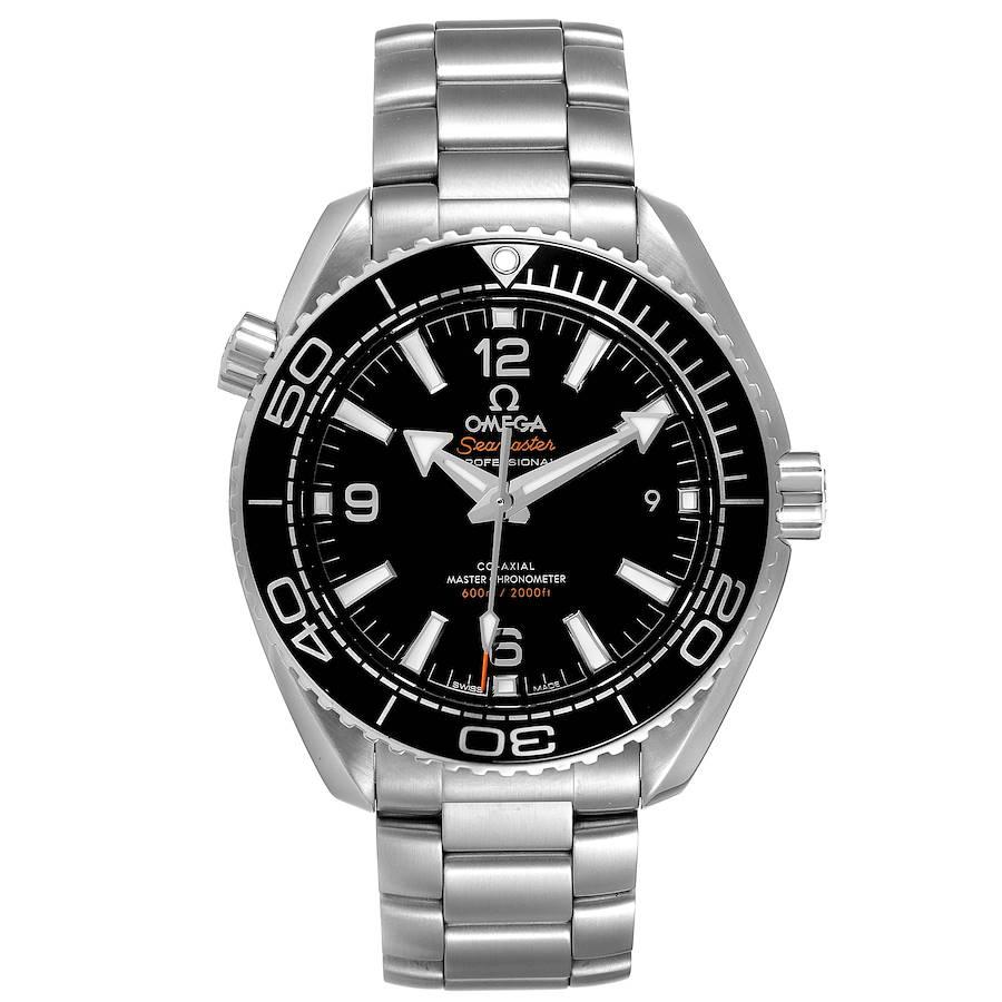 Omega Planet Ocean 600m 39.5 Steel Mens Watch 215.30.40.20.01.001 Box Card. Automatic Self-winding movement with Co-Axial escapement. Certified Master Chronometer, approved by METAS, Resistant to magnetic fields reaching 15,000 gauss. Free
