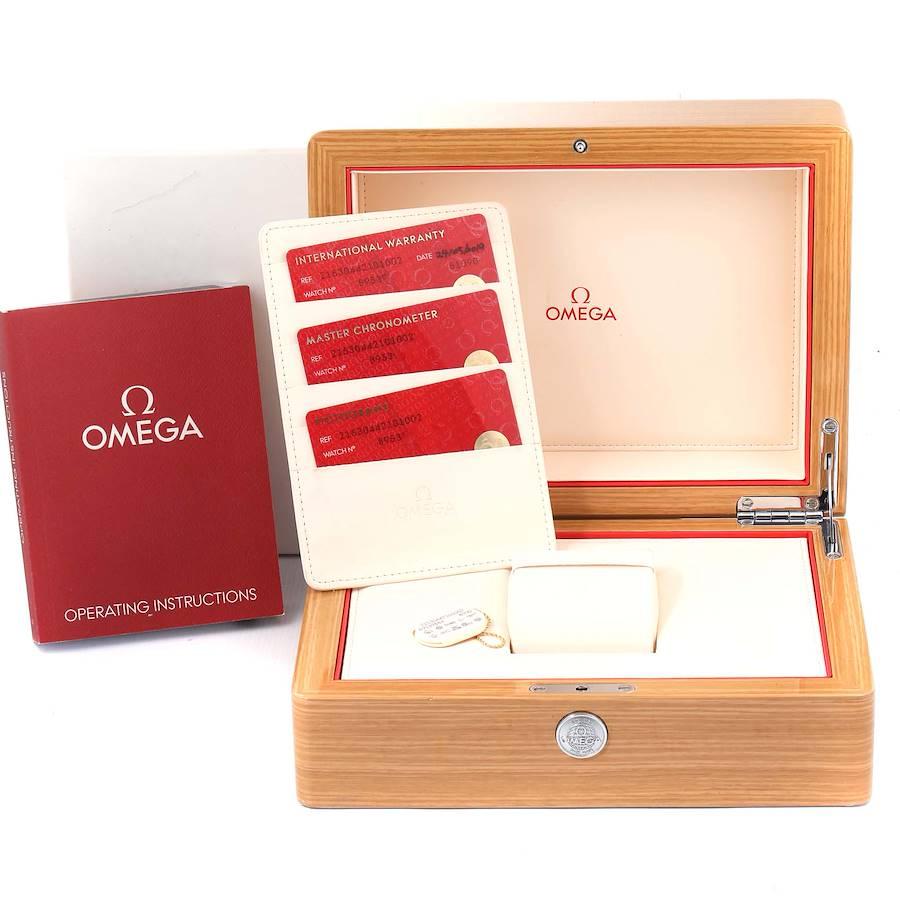 Omega Planet Ocean Black Orange Bezel Watch 215.30.44.21.01.002 Box Card 4