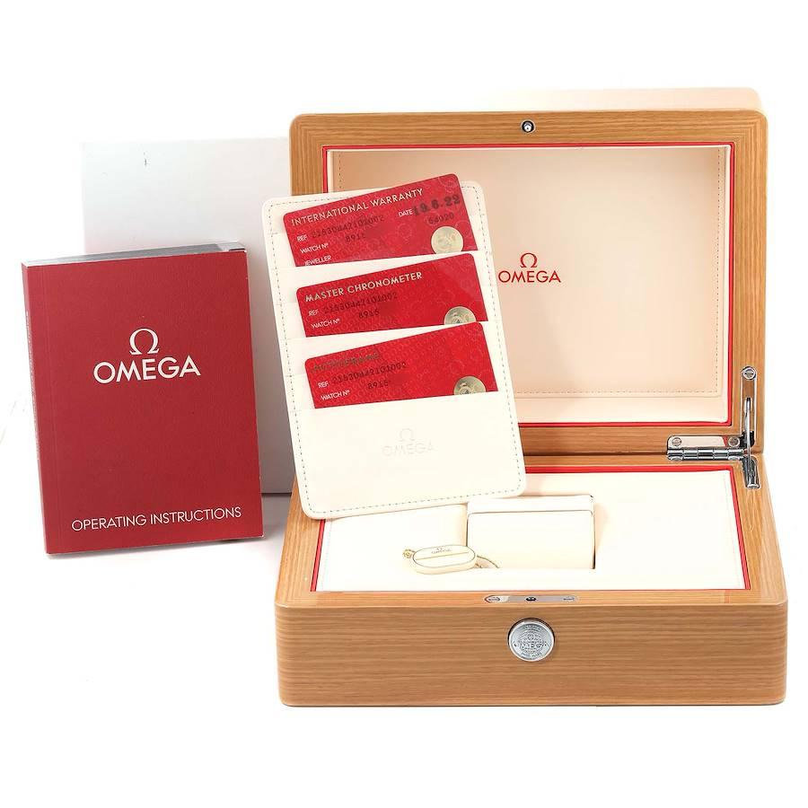 Omega Planet Ocean Black Orange Lünette Uhr 215.30.44.21.01.002 Boxkarte 6