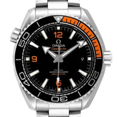 Omega Planet Ocean Black Orange Bezel Watch 215.30.44.21.01.002 Box Card