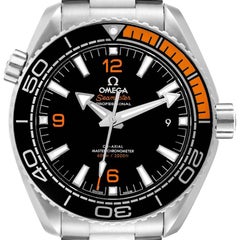 Omega Planet Ocean Black Orange Bezel Watch 215.30.44.21.01.002 Box Card
