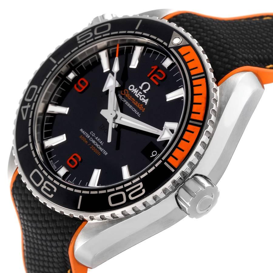Omega Planet Ocean Black Orange Bezel Watch 215.32.44.21.01.001 Box Card 1