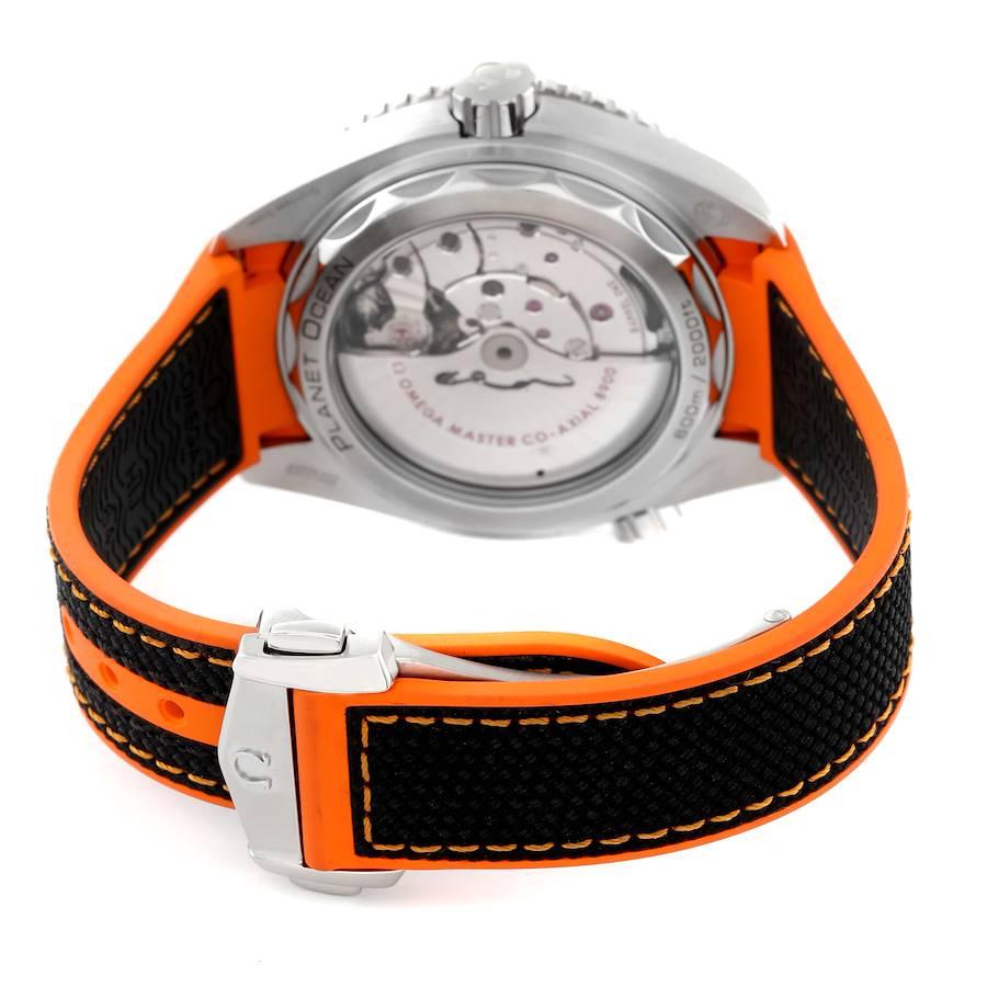 Omega Planet Ocean Black Orange Bezel Watch 215.32.44.21.01.001 Box Card 3