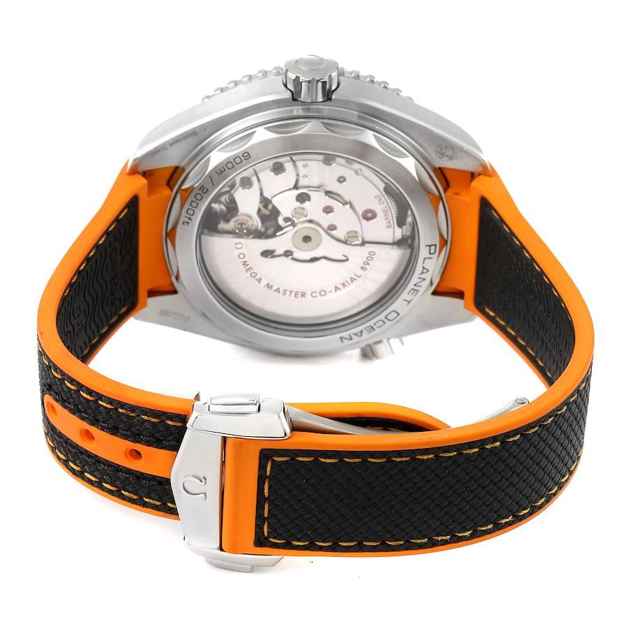 Omega Planet Ocean Black Orange Bezel Watch 215.32.44.21.01.001 Unworn For Sale 3